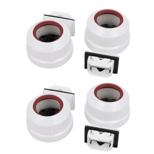 uxcell T8/T12 �u�����z���_�[ �����v�\�P�b�g G13�x�[�X �V���O���w�b�h AC 500V 2A LED�`���[�u�p 4��