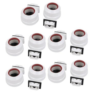 uxcell T8/T12 �u�����z���_�[ �����v�\�P�b�g G13�x�[�X �V���O���w�b�h AC 500V 2A LED�`���[�u�p 10��
