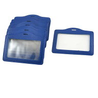 uxcell 名札ホルダー 名前バッジ IDホルダー;11 X 7cmフェイク レザー 10個