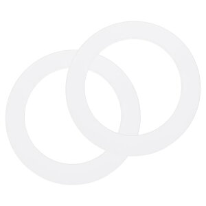 uxcell 2�Z�b�g �O�[�t�����O ���a3.8�C���`(96mm) �O�a5.3�C���`(134mm) �X�`�[�����t���b�g�O�[�t�g���������O ���C�g�J�o�[�v���[�g �t���b�V���}�E���g�p �_�E�����C�g�R���o�[�^�[ ������