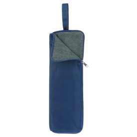 uxcell 傘袋 キャリーバッグ 4.9"x15" ポータブル 反転式 濡れた傘用スリーブ 折りたたみカバー 防水ポーチ ケース 収納 旅行 家庭 屋外用 ダークブルー