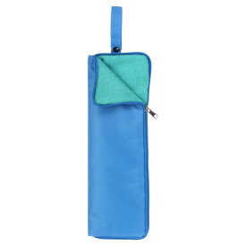 uxcell 傘用バッグ キャリーバッグ 4.9"x15" ポータブル 反転式 濡れた傘用スリーブ 折りたたみカバー 防水ポーチ ケース 収納 旅行 家庭 屋外用 ブルー