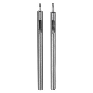 uxcell 2�Z�b�g�̃��U�[�z�[���p���` 1.5mm/1mm �����|���̒���ی��p���` �x���g �E�H�b�`�o���h �� �v���X�`�b�N ���U�[�N���t�g�p�̃z�[���p���`�J�b�^�[