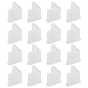 uxcell 16��L���^���b�O�p�b�h 1.18×1.18�i30 x 30mm�j�̉Ƌ�b�O�J�o�[�v���e�N�^�[ L���^PVC�Ƌ�A���O���A�C�A���L���b�v �z���C�g