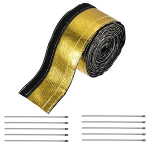 uxcell q[gVEhX[u A~jEX[u 12mm 1/2C` a x 300cm 10FT q[gP[uX[u z[XC[یp tbN[vt XeXX`[^C10Zbg