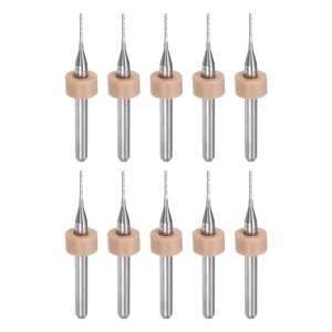 uxcell 10Zbg Gh~rbg 0.8mm ő̃J[oCh CNC[^[rbg Jb^[c[ PCBtCX ؒ 1/8" Xg[gVN