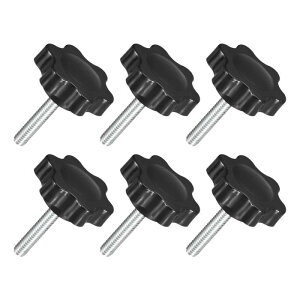 uxcell 6�Z�b�g M4 x 20mm �X�^�[ �m�u �v���X�`�b�N�� �Z�p�` �N�����s���O �m�u �X�N�����[ ��Œ��߂� �����p�m�u �P�x�[�X �����m�u