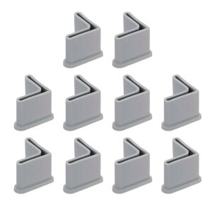 uxcell 10�Z�b�g L���^�r�p�b�h 1 x 1�i25 x 25mm�j�Ƌ�r�J�o�[�v���e�N�^�[ L���^PVC�Ƌ�A���O���A�C�A���L���b�v �O���[
