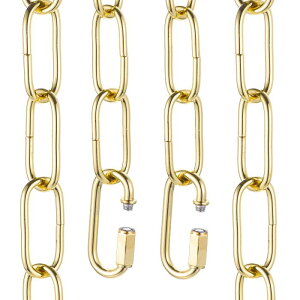 uxcell 6�t�B�[�g�Ɩ��p�`�F�[�� 3 mm/0.12�C���` ���[�v���^���y���_���g�V�����f���A�`�F�[�������p �N�C�b�N�����N ���b�N2�t�� �݂艺���v�����g�y���_���g�V�����f���A�Ɩ����p ���C
