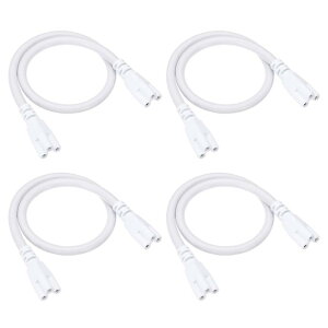 PATIKIL 0.4 M T5 T8 LEDvڑC[ 4 LED_uGh 3s P[uRlN^ N\ȉdR[h LEĎ^`[up zCg