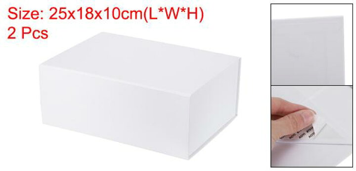 楽天市場】PATIKIL 25x18x10 cm 蓋付きギフトボックス 2個 磁気閉鎖 