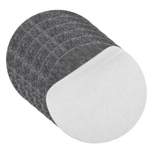 uxcell 6���Z�b�g �����v�x�[�X�t�F���g ���a5�C���`(��127mm) ����2mm �S�����ی^�\�t�g�t�F���g �Ƌ�p����~�߃p�b�h �Ǐ����E�e�[�u�������vDIY�N���t�g�p �O���[