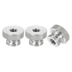 uxcell �m�u�i�b�g 3�Z�b�g M10 x D30mm x H20mm �X�e�����X�X�`�[���� ���E���h�m�u �t�@�X�i�[ �X���[�z�[�� �n���h�X�N�����[�i�b�g �V���o�[ 3D�v�����^�[�p�[�c �@�B�H��p