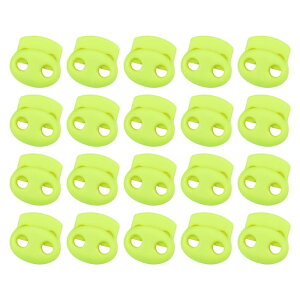 uxcell �v���X�`�b�N���X�v�����O�R�[�h���b�N 20�Z�b�g �V���[���[�X�^�C���b�N �_�u���z�[���X���C�_�[�g�O���N���b�v�G���h�X�g�b�p�[�t�@�X�i�[ �h���[�X�g�����O�p���R�[�h�p�i�u��