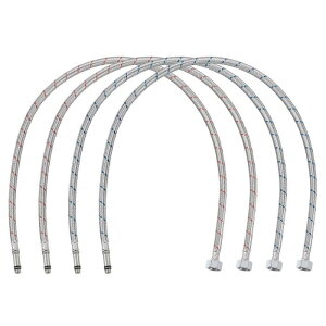 uxcell 39"�̒����̎֌��p�������C���R�l�N�^�[ 4�Z�b�g G1/2 �t�B���[�����k�X���b�h x M10 ���[���R�l�N�^�[ �u���[�h 304 �X�e�����X�X�`�[�����E�H�[�^�[�T�v���C�z�[�X���C��