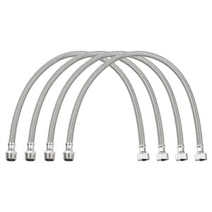 uxcell 20"���̎֌��p�������C���R�l�N�^�[ 4�Z�b�g G1/2 �t�B���[�����k�X���b�h x G1/2 ���[���R�l�N�^�[�����X���b�h 304�X�e�����X���E�H�[�^�[�T�v���C�z�[�X���C��