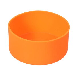 uxcell 保護シリコンブーツスリーブ 32-40オズ用 ウォーターボトル スリップ防止スリーブカバー ユニバー サルカップボトムアクセサリー 1個 9.3 cm オレンジ