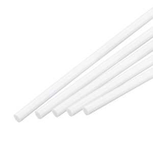 uxcell ABSvX`bNbhۖ_ 10mm x 500mm DIYfޗ z͌^ DIYThe[u 5pbN