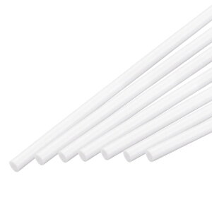 uxcell ABSvX`bNbhۖ_ 8mm x 500mm DIYfޗ z͌^ DIYThe[u 10pbN