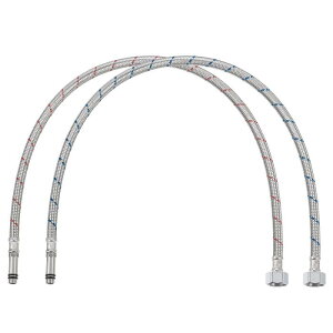 uxcell 28"���̎֌��p�������C���R�l�N�^�[ 2�Z�b�g G1/2 �t�B���[�����k�X���b�h x M10 ���[���R�l�N�^�[ �u���[�h 304 �X�e�����X�X�`�[���������z�[�X���C��