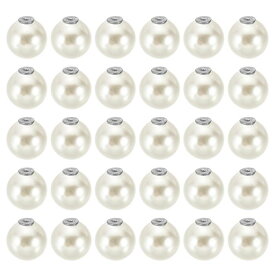 PATIKIL 12 mm イヤリングバック 100個 パールピアスバック交換 イヤリングバッキングロックサポート 大 人工パール装飾 スタッド 耳リフト 宝石作り用 シルバー ベージュ