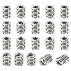 PATIKIL �l�W�A�_�v�^�[ �X���[�u���f���[�V���O�i�b�g 20�� M5x0.8�I�X-M2.5x0.45���X �C���T�[�g�i�b�g�C�� �l�W�����@ �X�e�����X���t�@�X�i�[ 6 mm