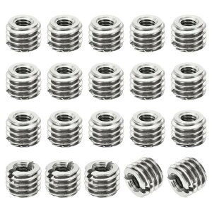 PATIKIL �l�W�A�_�v�^�[ �X���[�u���f���[�V���O�i�b�g 20�� M8x1.25�I�X-M4x0.7���X �C���T�[�g�i�b�g�C�� �l�W�����@ �X�e�����X���t�@�X�i�[ 6 mm
