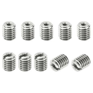 PATIKIL �l�W�A�_�v�^�[ �X���[�u���f���[�V���O�i�b�g 10�� M5x0.8�I�X-M2x0.4���X �C���T�[�g�i�b�g�C�� �l�W�����@ �X�e�����X���t�@�X�i�[ 6 mm