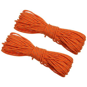 PATIKIL 65�t�B�[�g ���˃K�C���C���L�����v�p�p���R�[�h 2�Z�b�g3 mm�e���g�R�[�h�K�C���C�����[�v�i�C�����p���R�[�h���[�v �L�����v�e���g�^�[�v�n�C�L���O�p �I�����W�F�i20M�j