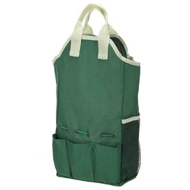 PATIKIL ポケット付きガーデニングバッグ オックスフォード生地 庭仕事 多目的ツール バッグオーガナイザーバッグ 8ポケット付き 男性用 女性用 緑