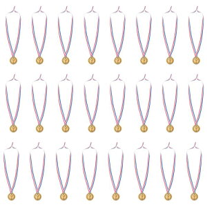 PATIKIL 3.8 cm �~�j���܃��_�� 24�� �v���X�`�b�N �D�����_�� 3�ʏܗp �l�b�N���{���t�� �싅�̎��� �X�|�[�c��� �p�[�e�B�[�̋L�O�i�p