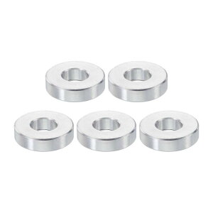PATIKIL M10�A���~�X�y�[�T�[ 5�Z�b�g ���^���X�y�[�T�[�A���~�j�E�� 10.5mm ID x 24mm OD x 6mm L �A���~�X�y�[�T�[�X�N�����[�X�^���h�I�t 3/8 M10�X�N�����[�{���g�p �ی^