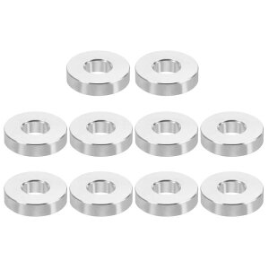 PATIKIL M4A~jEXy[T[ 10Zbg ^Xy[T[ A~jE 4.2mm ID x 10mm OD x 2.5mm L A~jEXy[T[XN[X^hIt 5/32"܂M4XN[{gp