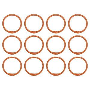 PATIKIL 30 mm ���[�Y���[�t�o�C���_�[�����O 12�� 2.2 mm ���^���t���b�V���J�[�h ���{�����O �L�[�z���_�[ �C���f�b�N�X�J�[�h �X�N���b�v�u�b�N�p �I�����W