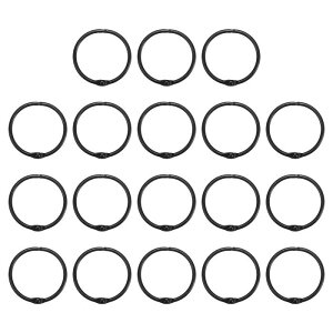 PATIKIL 45 mm ���[�Y���[�t�o�C���_�[�����O 18�� 3 mm ���^���t���b�V���J�[�h ���{�����O �L�[�z���_�[ �C���f�b�N�X�J�[�h �X�N���b�v�u�b�N�p ��