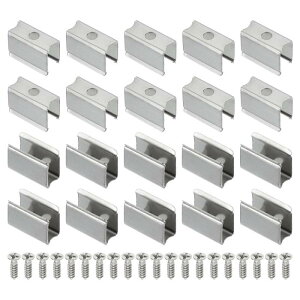 PATIKIL LED�X�g���b�v�N���b�v 60�� �X�e�����X�X�`�[�������t���u ���P�b�g�Œ�N���b�v�N�����v�T�|�[�g�z���_�[��6mm����7.5mm LED�X�g���b�v���C�g�P�[�u���p �l�W�t��