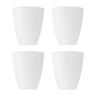 PATIKIL 4.5" 高さ 3.9" 直径 1.7" フィッター付きプラスチック製ランプシェード 4個セット LEDフロアラ…