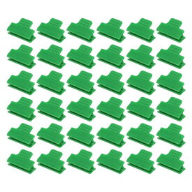 PATIKIL 温室クランプ 40個 ガーデン フィルム列カバー クリップ 8 mmパイプ 園芸フープ 植物カバー サポートネットトンネル シェードクロス用 緑