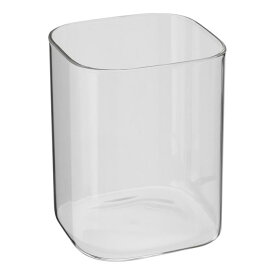 PATIKIL 6"x4" スクエアガラス花瓶 キューブ形状 透明な浮きキャンドルホルダー ホームウェディング テーブルセンターピース用