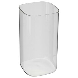 PATIKIL 8"×4" 正方形ガラス花瓶 キューブ形状 透明な浮きキャンドルホルダー ホームウェディング テーブルセンターピース用