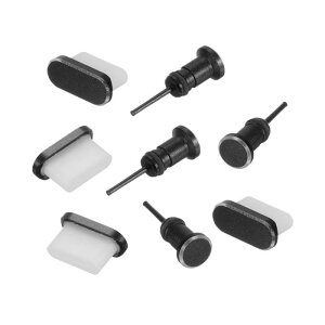 uxcell U S B Type C �A���`�_�X�g�v���O �|�[�g�J�o�[ �L���b�v U S B C �|�[�g�ی�J�o�[ �^�C�vC�|�[�g�p �� 4����