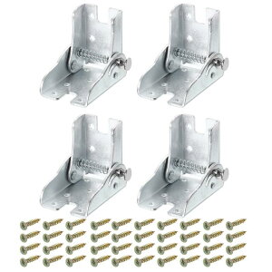 uxcell 4Zbg 90°ZtbLOqWbO e[ur xbhr Ƒp̐܂肽݋r Vo[