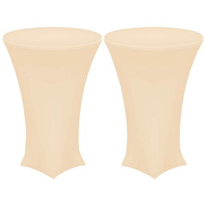 uxcell 2���Z�b�g�̃��E���h�J�N�e���e�[�u���N���X 24" x 43" �X�p���f�b�N�X�e���e�[�u���N���X �e�[�u���J�o�[ �o�[ �E�F�f�B���O�p�[�e�B�[�p (�V�����p����)