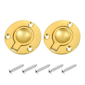 uxcell 2�Z�b�g �t���b�V�������O�v�� 1.97�C���`×1.97�C���` �X�e�����X�X�`�[���� �ی^���ߍ��݃h�A�v�� �Ƌ� �{�[�g �^�J�F �l�W�t��