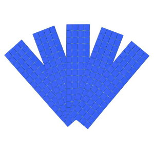 uxcell 600�� �Z���t�A�h�q�[�V�u�f�B�X�R�^�C���X�e�b�J�[ 10 x 10mm�̃~�j���U�C�N�~���[�^�C�� DIY�f�B�X�R�{�[���N���t�g�����p �u���[