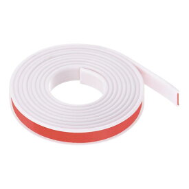 uxcell U字型エッジバンディング 5/8" x 9.8ft (16mm x 3000mm) 自己粘着性のあるTPE柔軟ベニアエッジプロテクター 家具キャビネットテーブル修理用 ホワイト
