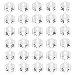 uxcell mnK[}[J[ 2XLTCY ^O 0.24"bhɓK NAȎlp`ɍ ߗނ̃J[R[fBOp 100