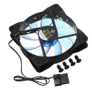 uxcell Rs[^[P[Xt@ 600-1200RPM 120mm 4s u[LED TCgpt@ 15LED 12V fXNgbvRs[^[WG[^[p Spbh 4{̃lWt