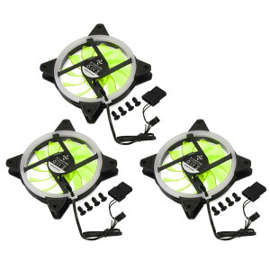 uxcell 3Zbg RGB Rs[^[P[Xt@ 600-1200RPM 120mm 3-4s LED TCgp 15LED 12V fXNgbvRs[^[WG[^[p Spbh 12{̃lWt