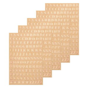 uxcell 5���̃��^�[���W���X�e�b�J�[ 3D ������A����Z�̃��[�Y���~�j�A���t�@�x�b�g�X�e�b�J�[ ���^���b�N�X�p�[�N�������啶�� ���W���l�C�� �X�N ���b�v�u�b�L���O 4.5mm